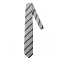 【新品】 クレストブリッジ サテンシルクストライプタイ  cb-000443 CRESTBRIDGE オフホワイト系 メンズ