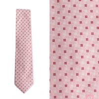 【新品】 クレストブリッジ 小紋柄　ネクタイ  68870 CRESTBRIDGE ピンク メンズ
