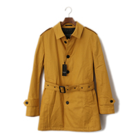 【新品】 コート M バーバリーブラックレーベル 47882 BURBERRY BLACK LABEL マスタード系 メンズ