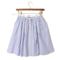 【新品】 ストライプスカート 36 バーバリーブルーレーベル 49138 BURBERRY BLUE LABEL ブルー系 レディース