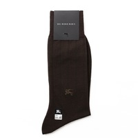 【新品】 ソックス 靴下 25〜26 バーバリー 51970 BURBERRY ブラウン系 メンズ