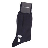 【新品】 ソックス 靴下 綿(波) 25〜26cm バーバリー 45824 BURBERRY ネイビー系 メンズ