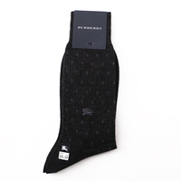 【新品】 ソックス 靴下　柄 25〜26cm バーバリー 45905 BURBERRY チャコールグレー系 メンズ