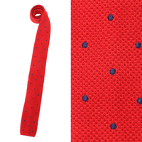 【新品】 ドットネクタイ 142×6.5cm バーバリーブラックレーベル 49341 BURBERRY BLACK LABEL レッド系 メンズ