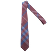 【新品】 ネクタイ  バーバリーロンドン y-000910 BURBERRY LONDON レッド系×ブルー系 メンズ