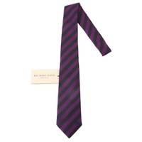 【新品】 ネクタイ（ストライプ） 146cm×8.5cm バーバリーロンドン 56903 BURBERRY LONDON パープル系 メンズ