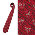 【新品】 ネクタイ（ハート柄）  バーバリーロンドン y-000713 BURBERRY LONDON レッド系 メンズ
