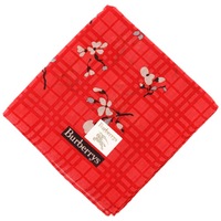 【新品】 ハンカチ  バーバリーズ 61481 Burberrys レッド系 レディース