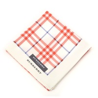 【新品】 ハンカチ 大判サイズ バーバリーロンドン 60044 BURBERRY LONDON レッド系 レディース
