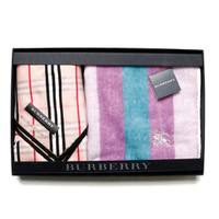 【新品】 ハンカチ　２枚セット  バーバリーロンドン 65816 BURBERRY LONDON ピンク、パープル レディース