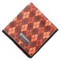 【新品】 ハンカチ　アーガイル  バーバリーロンドン 69198 BURBERRY LONDON オレンジ レディース