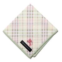 【新品】 ハンカチ　チェック  バーバリーロンドン 66064 BURBERRY LONDON グリーン レディース