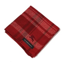 【新品】 ハンカチ　チェック  バーバリーロンドン 68890 BURBERRY LONDON レッド レディース