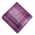 【新品】 ハンカチ　チェック  バーバリーロンドン 68982 BURBERRY LONDON パープル レディース