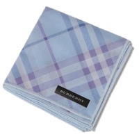【新品】 ハンカチ　チェック  バーバリーロンドン 69295 BURBERRY LONDON ブルー レディース