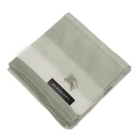 【新品】 ハンカチ　ボーダー  バーバリーロンドン 68945 BURBERRY LONDON グリーン レディース