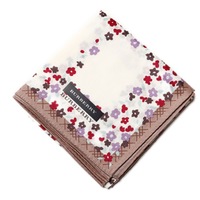 【新品】 ハンカチ　花柄  バーバリーロンドン 68771 BURBERRY LONDON ホワイト レディース