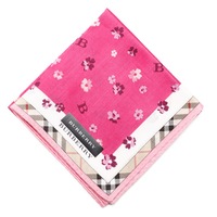 【新品】 ハンカチ　花柄  バーバリーロンドン 69183 BURBERRY LONDON ピンク レディース