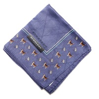 【新品】 ハンカチ　犬  バーバリーロンドン 69016 BURBERRY LONDON ネイビー レディース