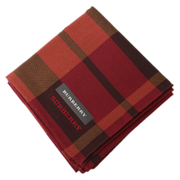 【新品】 ハンカチ（チェック）  バーバリー 51312 BURBERRY レッド系×ブラウン系 メンズ