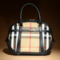 【新品】 バーバリー 英国チェック柄 バッグ 34494 ブラック系 レディース 
