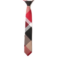 【新品】 ブラックレーベル クレストブリッジ クレストブリッジチェック　ナロータイ  74619 BLACK LABEL CRESTBRIDGE レッド メンズ