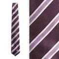 【新品】 ブラックレーベル クレストブリッジ ストライプシルクネクタイ  68006 BLACK LABEL CRESTBRIDGE パープル メンズ
