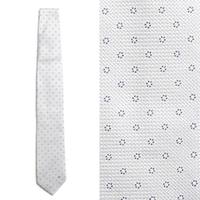 【新品】 ブラックレーベル クレストブリッジ 小紋柄シルクネクタイ  68000 BLACK LABEL CRESTBRIDGE シルバー メンズ