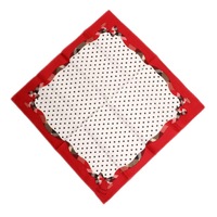 【新品】 ブルーレーベル クレストブリッジ ドット　チェック　薄手　ハンカチ  76441 BLUE LABEL CRESTBRIDGE レッド レディース