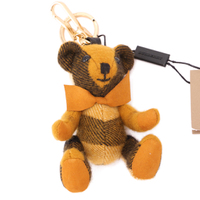 【新品】 ベア　キーホルダー  バーバリー y-000665 BURBERRY ブラウン系×マスタード系 メンズ