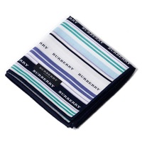 【新品】 薄手 ハンカチ アーガイル  バーバリー 70404 BURBERRY ネイビー レディース