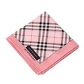 【新品】 薄手 ハンカチ チェック  バーバリー 70385 BURBERRY ピンク レディース