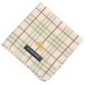 【新品】 薄手 ハンカチ チェック  バーバリー 72029 BURBERRY グリーン レディース