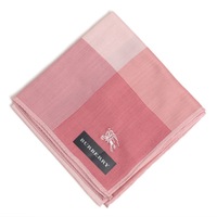 【新品】 薄手 ハンカチ チェック  バーバリー 72259 BURBERRY ピンク メンズ