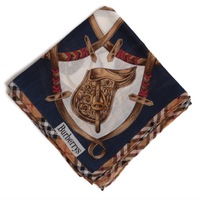 【新品】 薄手 ハンカチ ベルト柄  バーバリーズ 72300 Burberrys ネイビー メンズ