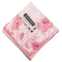 【新品】 薄手 ハンカチ 花柄  バーバリー 71797 BURBERRY ピンク レディース