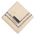 【新品】 薄手 ハンカチ 無地  バーバリー 72263 BURBERRY ホワイト メンズ