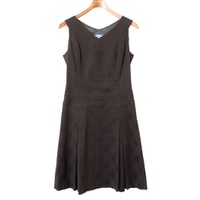 シャドーチェックノースリーブワンピース 38 バーバリーブルーレーベル 70692 BURBERRY BLUE LABEL ブラック レディース