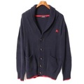 ショールカラーニットカーディガン 3 バーバリーブラックレーベル br01001211 BURBERRY BLACK LABEL ネイビー メンズ