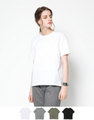 シンプルクルーネックTシャツ【メール便可／40】