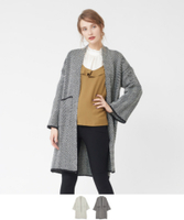 ジオメトリックロングカーディガン