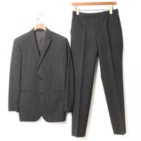 ストライプノッチドラペルテーラードジャケット3ピーススーツ 36R バーバリーブラックレーベル 72444 BURBERRY BLACK LABEL ブラック メンズ