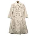 ダブルブレストレーヨン混トレンチコート 38 バーバリーブラックレーベル 65030 BURBERRY BLACK LABEL ベージュ レディース