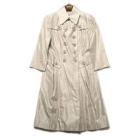 ダブルブレストレーヨン混トレンチコート 38 バーバリーブラックレーベル 65030 BURBERRY BLACK LABEL ベージュ レディース