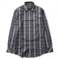 チェックシャツ 2 バーバリーブラックレーベル 56593 BURBERRY BLACK LABEL グレー系×ブラック系 メンズ