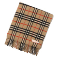 チェックマフラー カシミア バーバリーズ Burberrys 42018 ベージュ系 メンズ