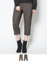 ツイードクロップドパンツ