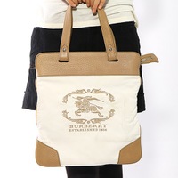 デカロゴトートバッグ 23271 バーバリー ホワイト