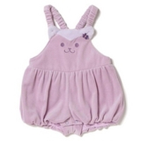 ネコ顔ショートオーバーオール