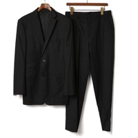 ノッチドラペルシングルテーラードジャケットスーツ 42R バーバリーブラックレーベル 71017 BURBERRY BLACK LABEL グレー メンズ